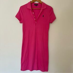 Ralph Lauren Women’s Pink Polo T-shirt Dress Size Small
